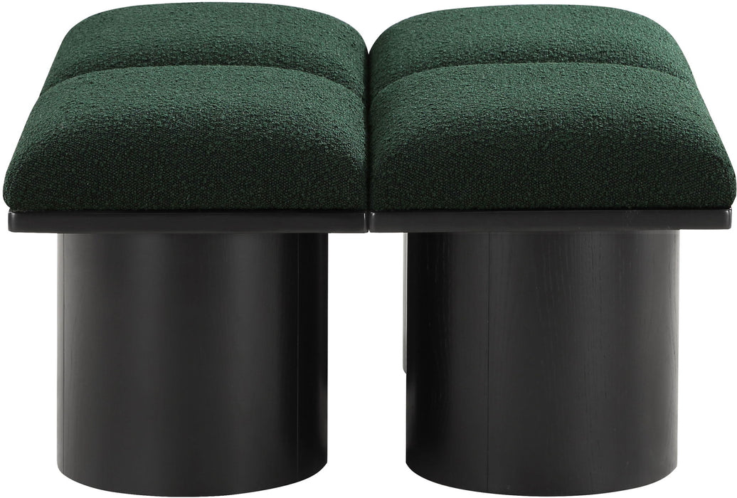 Pavilion - 4 Piece Modular Bench With Black Base