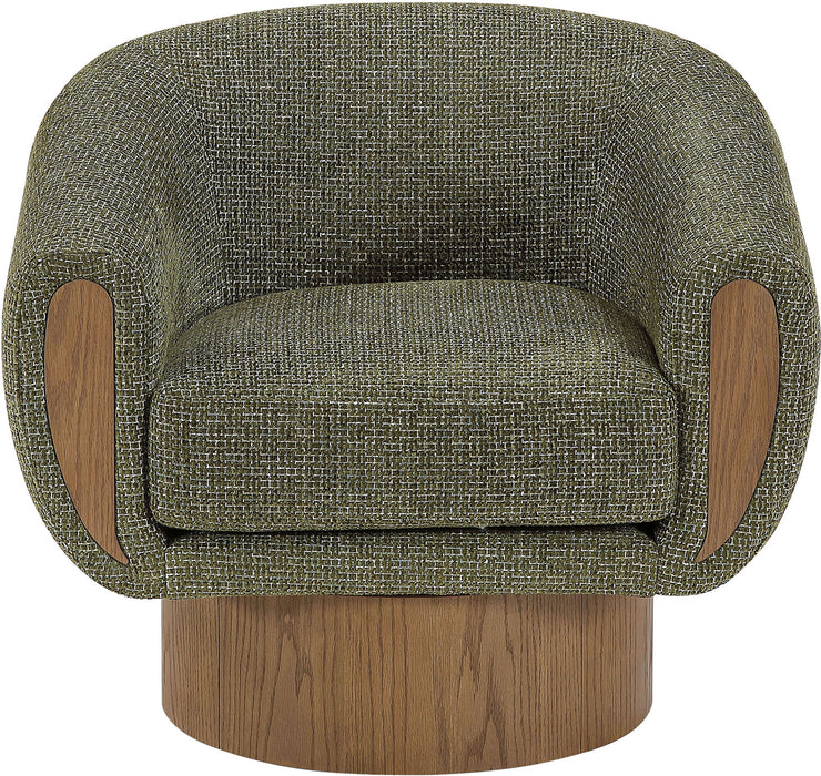Avella - Interwoven Fabric Swivel Accent Chair