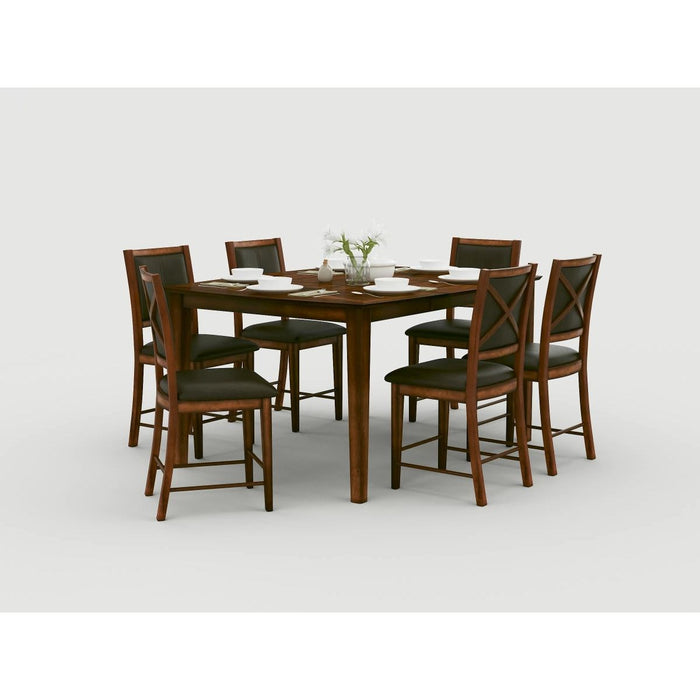 Verona - Counter Height Chair (Set of 2) - Dark Brown