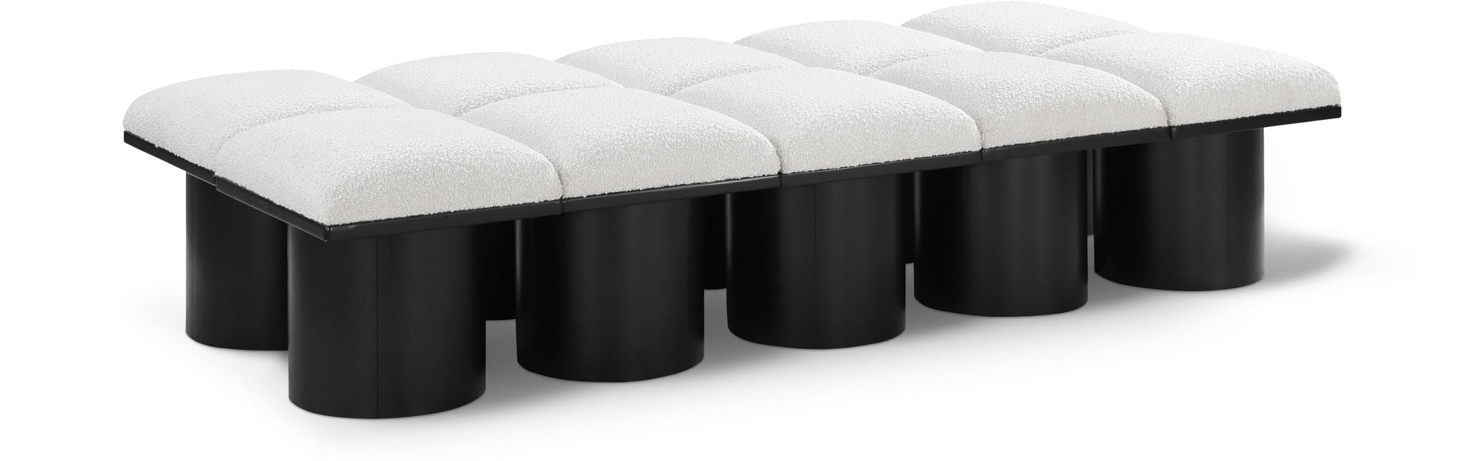 Pavilion - 10 Piece Modular Bench With Black Base
