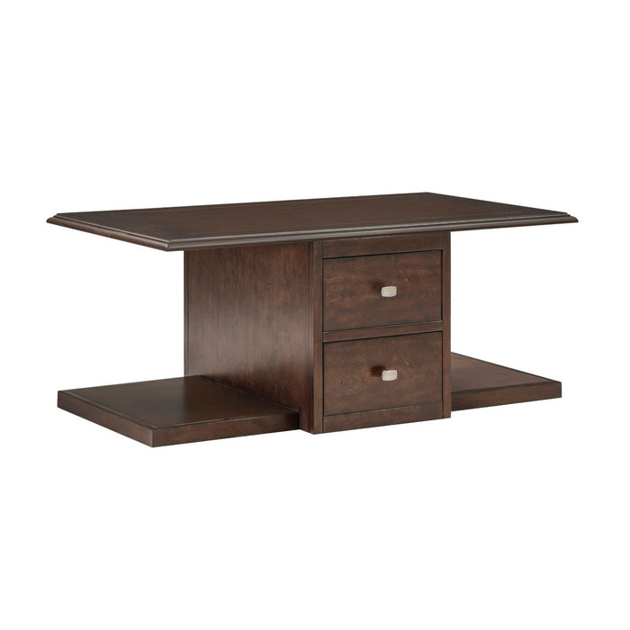 Claremore - Cocktail Table With Two Ottomans - Beige