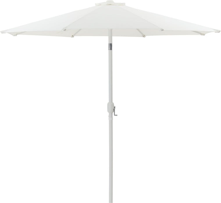 Fiji - Aluminum Patio Umbrella With Square Black And White Base