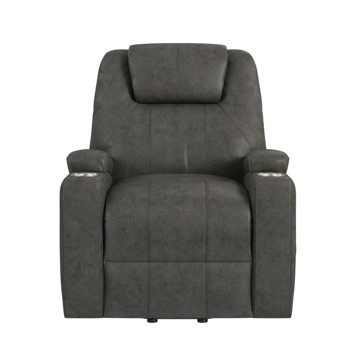 Kenmore - P1 Lift Chair With Heat Massage - Simba Dark Gray