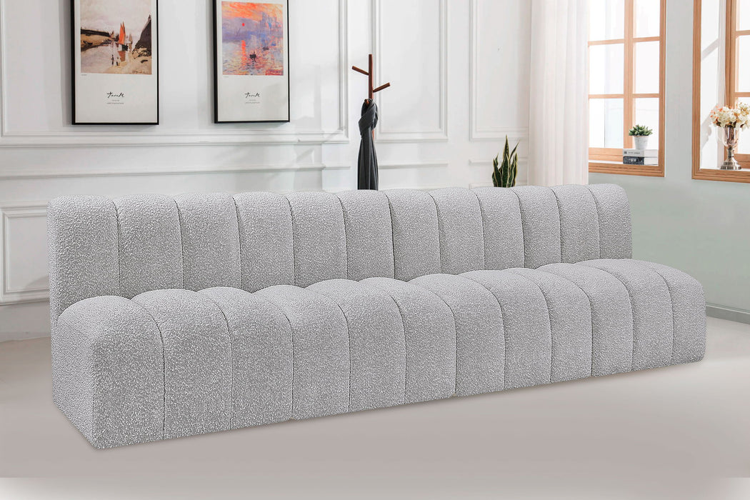 Arc - Boucle Fabric 4 Seats Modular Sofa
