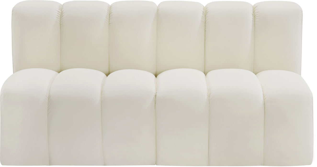Arc - Faux Leather 2 Seats Modular Sofa