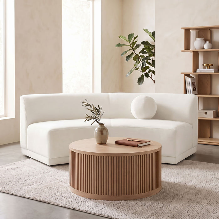 Avra - Velvet Performance Fabric Upholstered Armless Sofa
