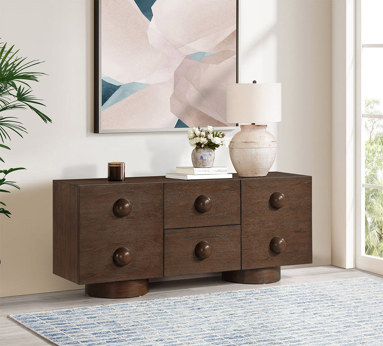 Bubble - Rubberwood with Oak Veneer Sideboard / Buffet