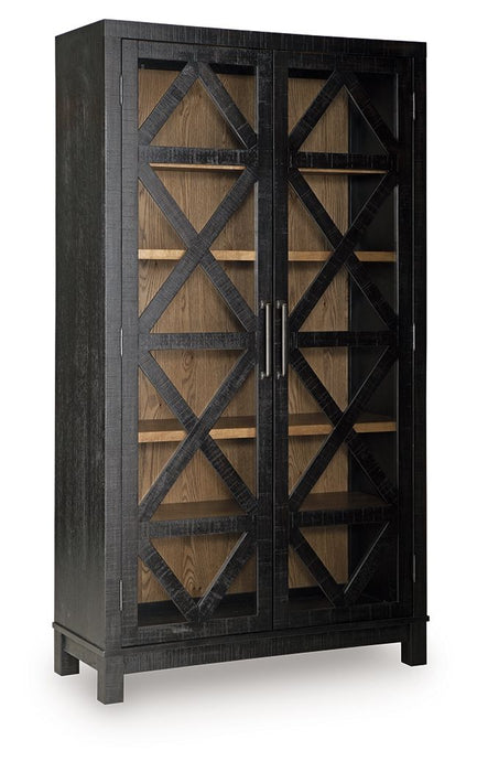 Christop - Accent Cabinet - Black / Brown