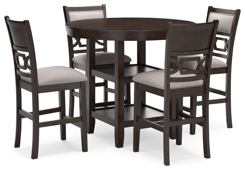 Langwest - Dining Room Counter Table Set (Set of 5) - Brown