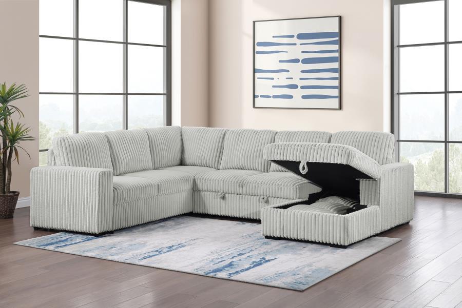 Devonshire - Sleeper Sectional Sofa Storage Chaise