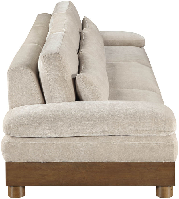 Turin - Chenille Fabric Upholstered Modular Sectional - Taupe