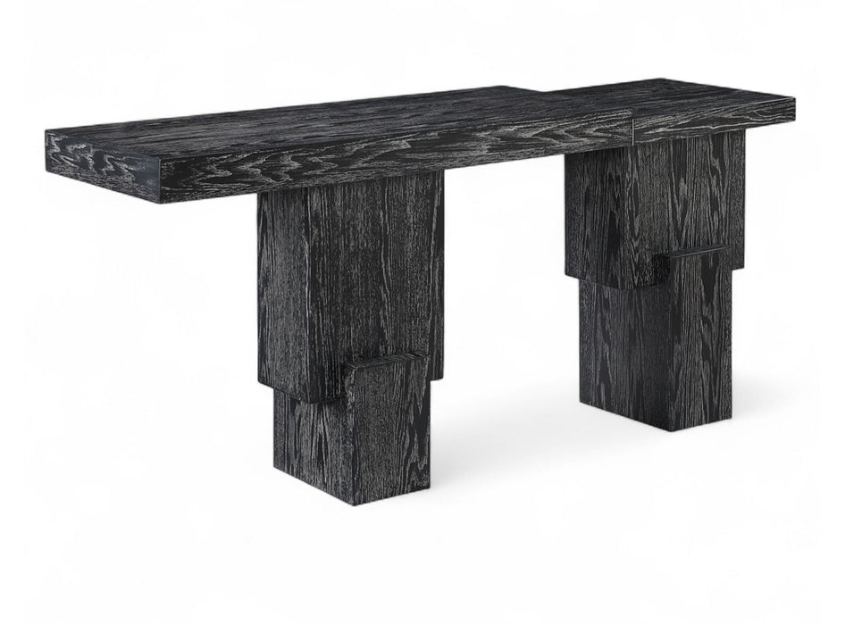 Anzio - Oak Veneer And Solid Wood Console Table