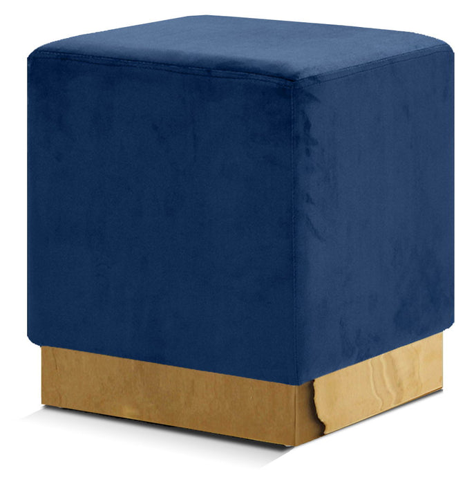 Jax - Stool Ottoman with Gold Base