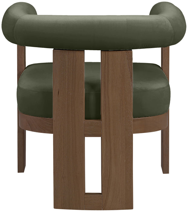 Arienzo - Performance Fabric Upholstered Accent Chair - Walnut Base