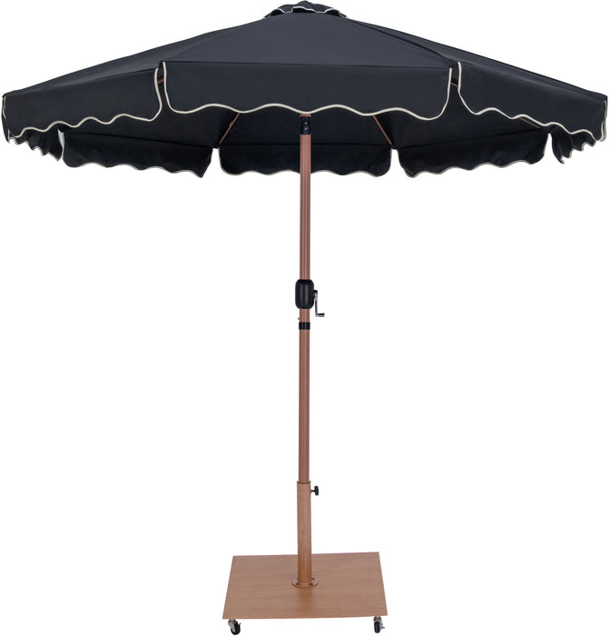 Amalfi - Aluminum Patio Umbrella - Light Brown Base / Light Brown Pole