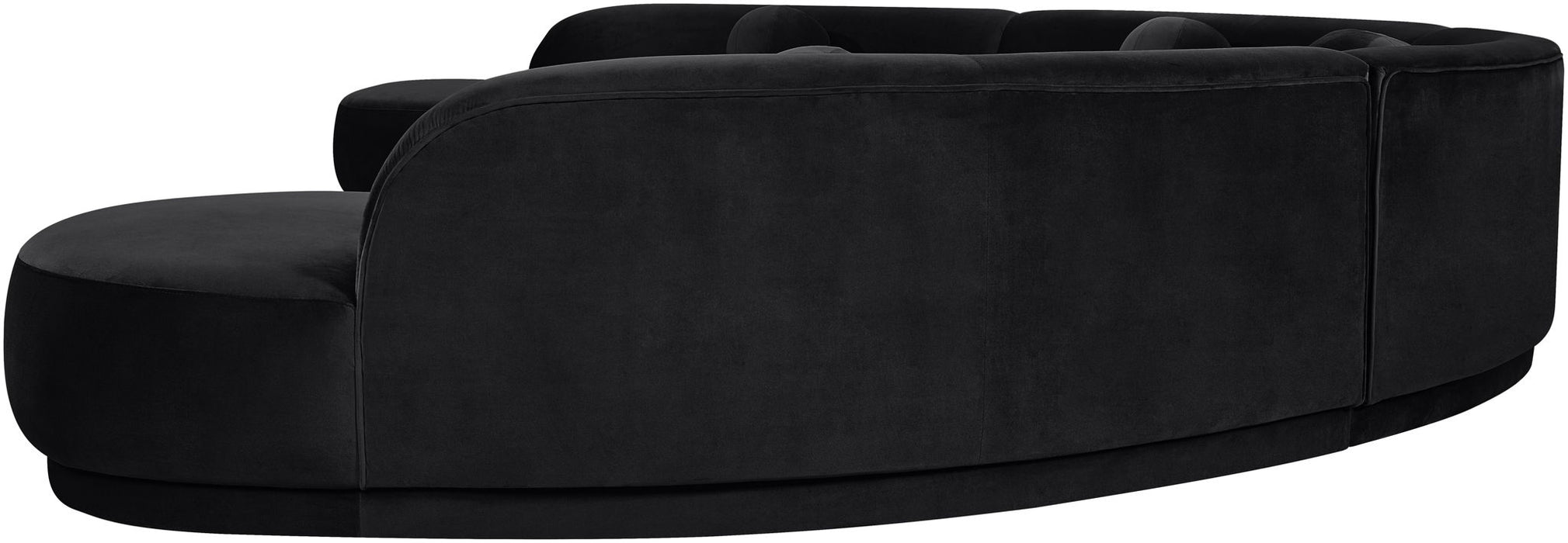 Avra - 189" Velvet Performance Fabric Upholstered Sectional