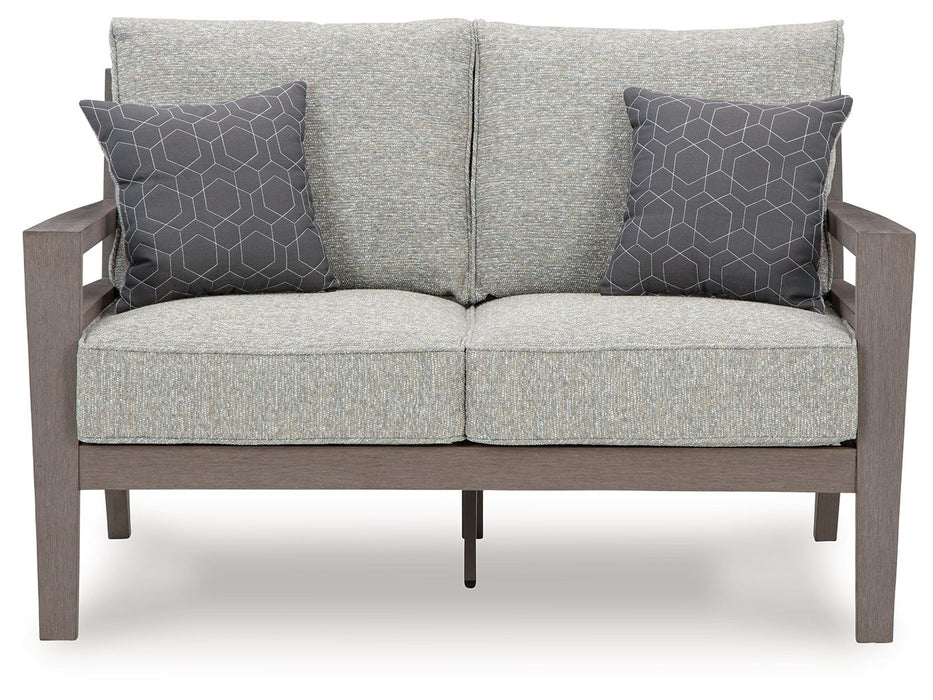 Hillside Barn - Loveseat W/Cushion - Gray / Brown