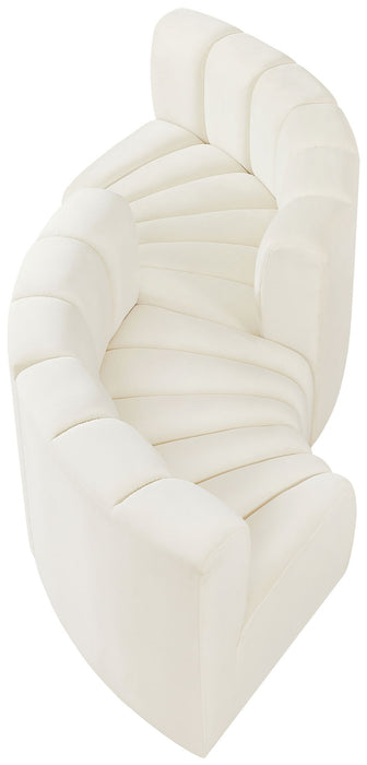 Arc - Velvet 4 Piece Curved Modular Sofa