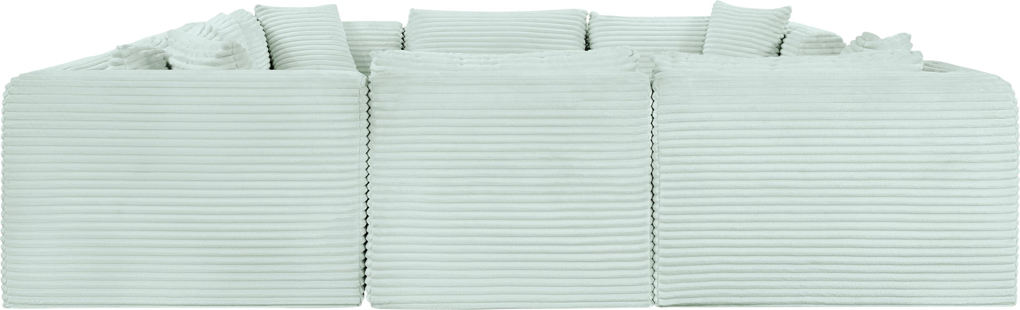 Shaggy - 8 Piece Modular U-Shaped Sectional