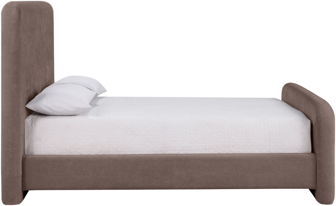 Fira - Chenille Fabric Upholstered Bed