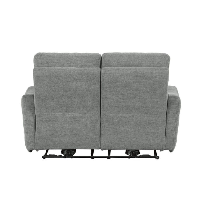 Edition - Power Double Lay Flat Reclining Loveseat With Power Headrests And USB Ports - Dove Gray