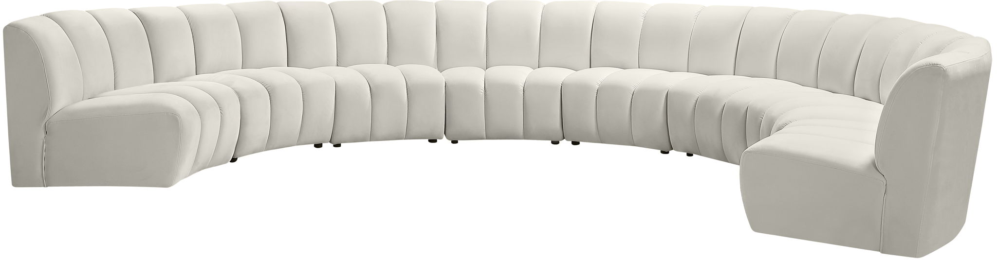 Infinity - 8 Piece Velvet Modular Sectional