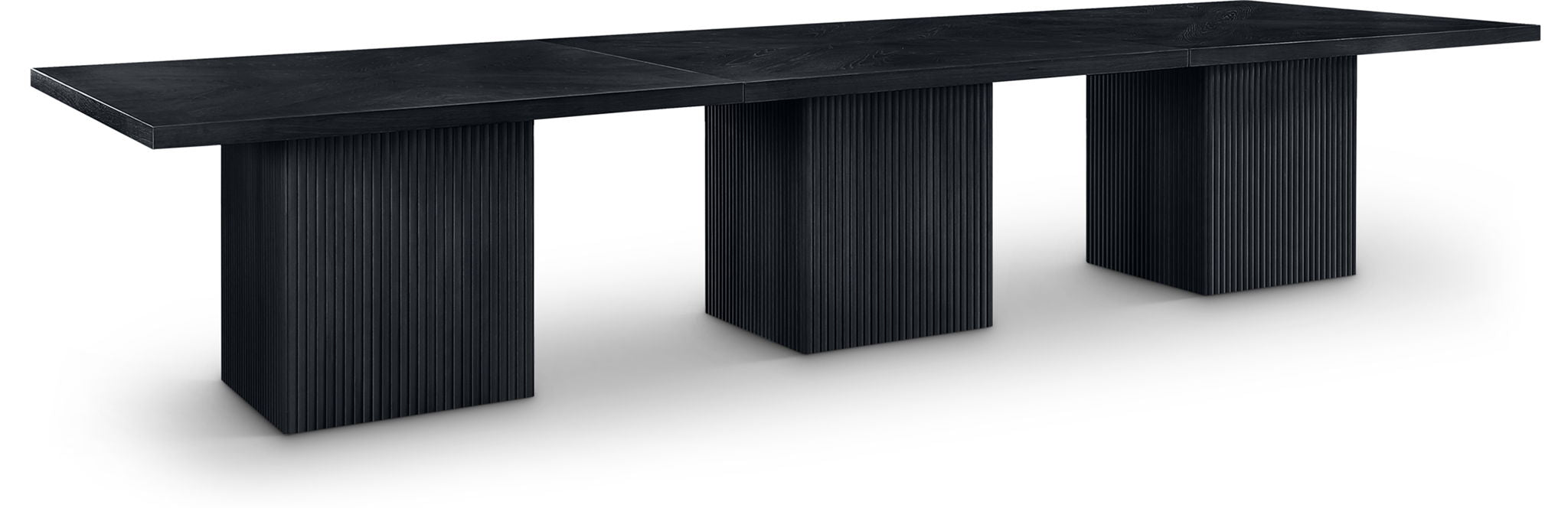 Belinda - Wood Mid-Century Modern Modular Dining Table - Black