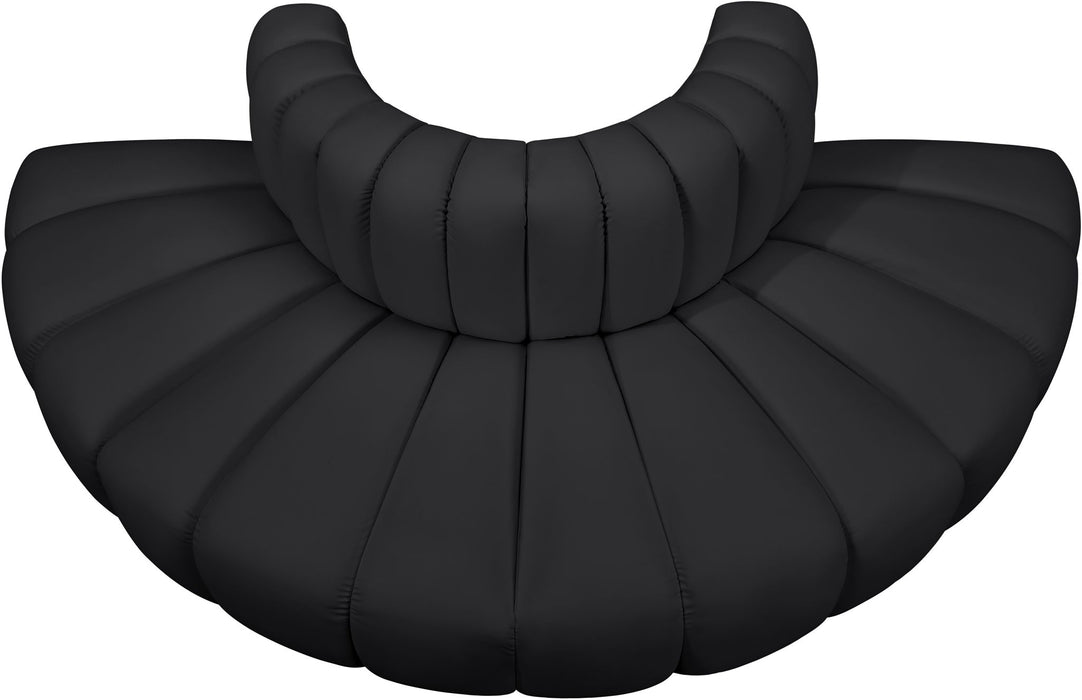 Arc - Faux Leather 4 Piece Modular Sofa