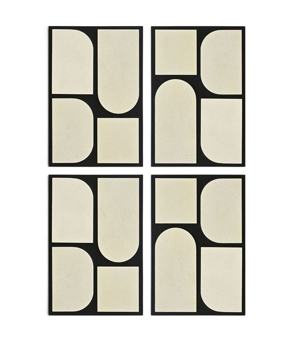 Icon - Mango Wood 4 Piece Wall Art