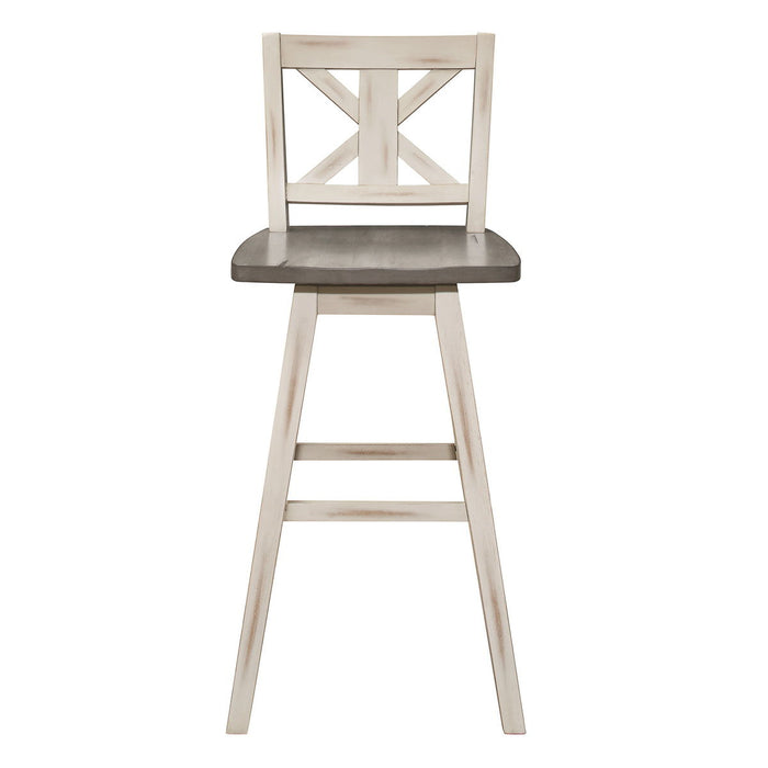 Amsonia - 29" Swivel X-Back Pub Height Chair (Set of 2)