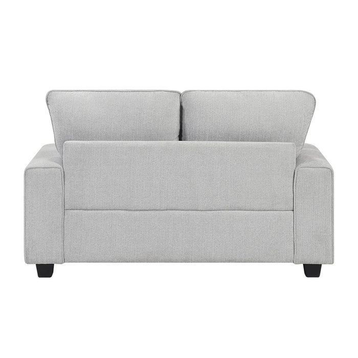 Sarah - Loveseat - Pearl Silver