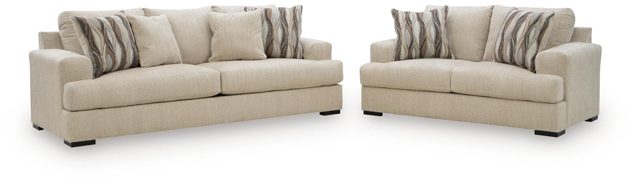 Lofwood - 2 Pc. - Sofa And Loveseat - Oatmeal