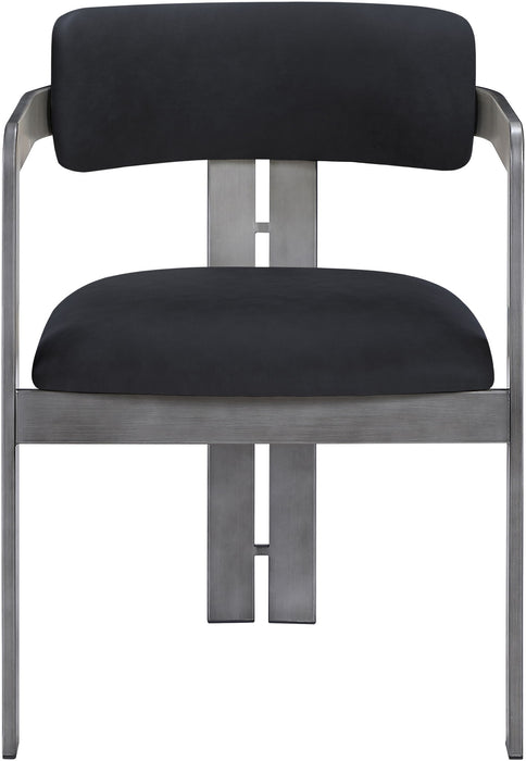 Aurum - Vegan Leather Upholstered Dining Chair With Gray Base (Set of 2)