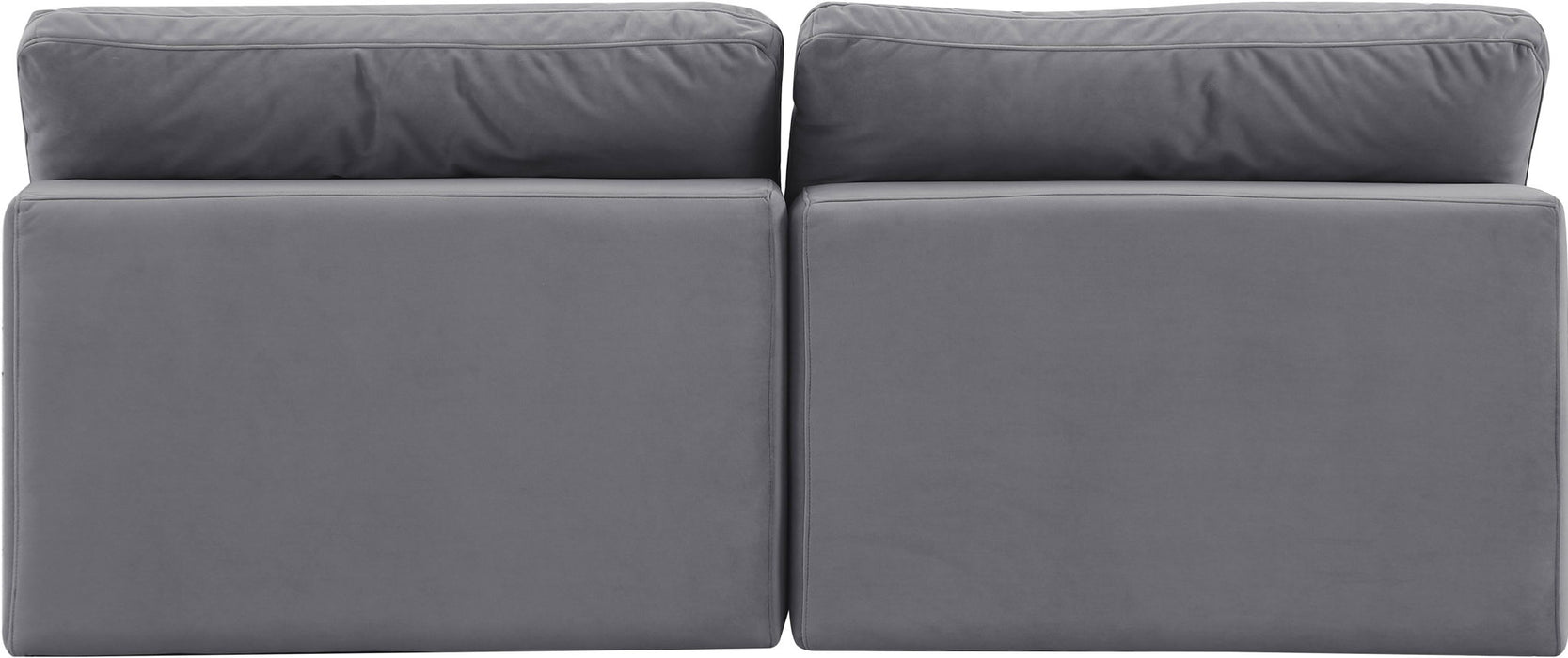 Comfy - Velvet Modular Armless Sofa 2 Seats