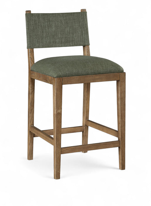 Avon - Linen Textured Performance Fabric Counter Stool