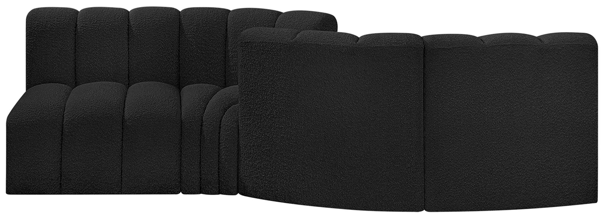 Arc - Boucle Fabric 4 Piece Sofa