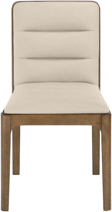 Ellis - Vegan Leather Upholstered Dining Chair (Set of 2) - Brown Base
