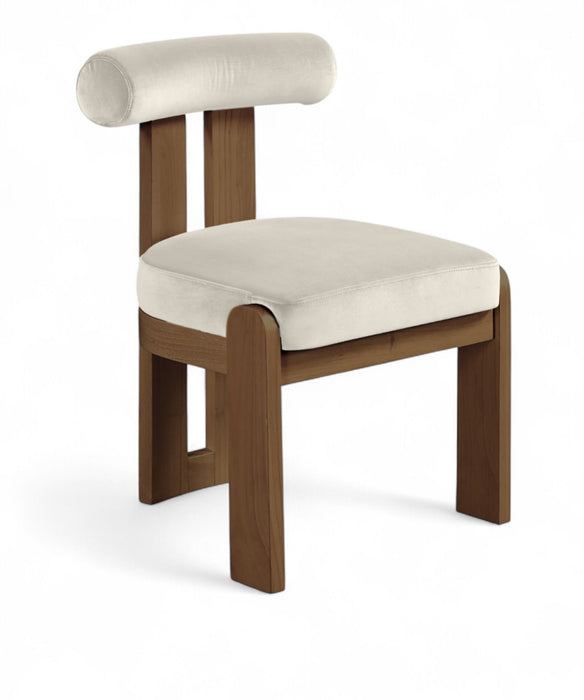 Arienzo - Performance Fabric Upholstered Dining Chair (Set of 2) - Walnut Base