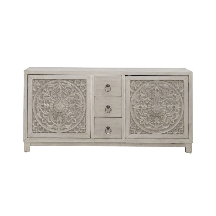 Sundance - 2 Door 3 Drawer Wood Accent Cabinet - White