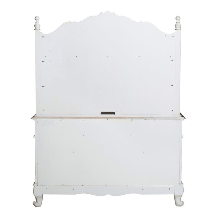 Cinderella - Writing Desk With Hutch - White