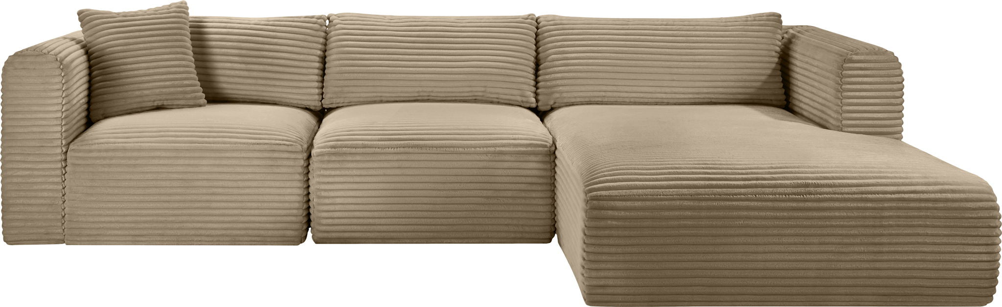 Shaggy - Fabric 3 Piece Modular Sectional