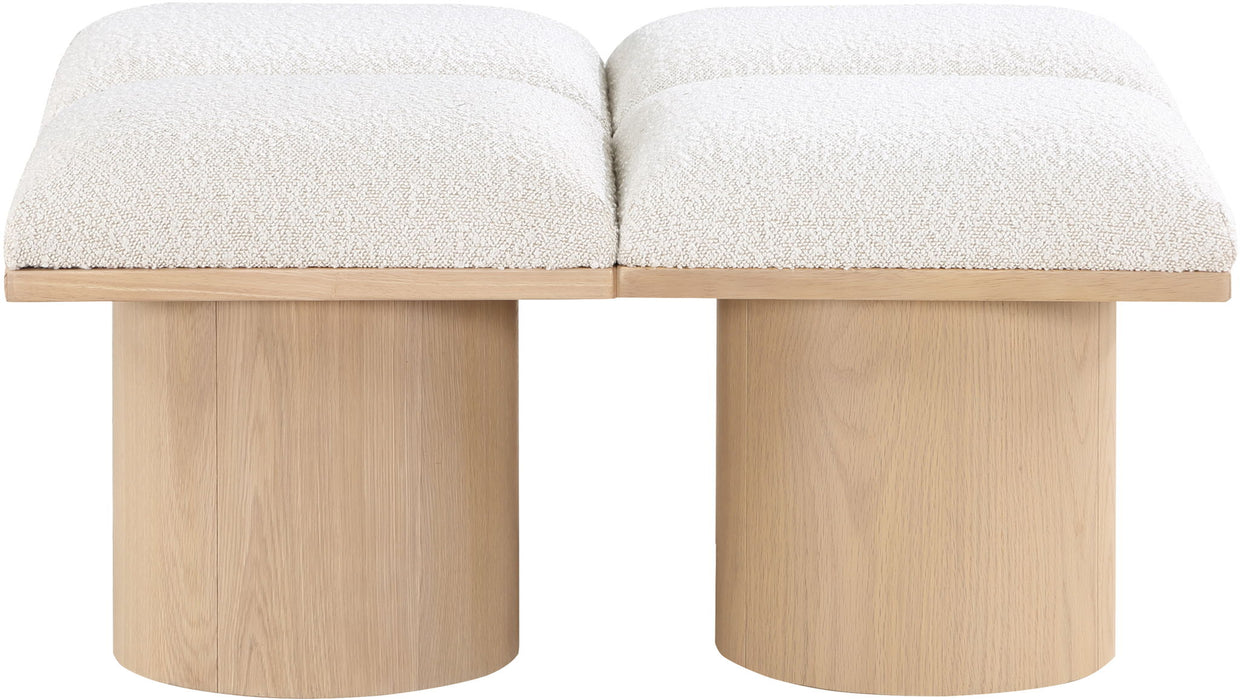 Pavilion - 4 Piece Modular Bench With Natural Base