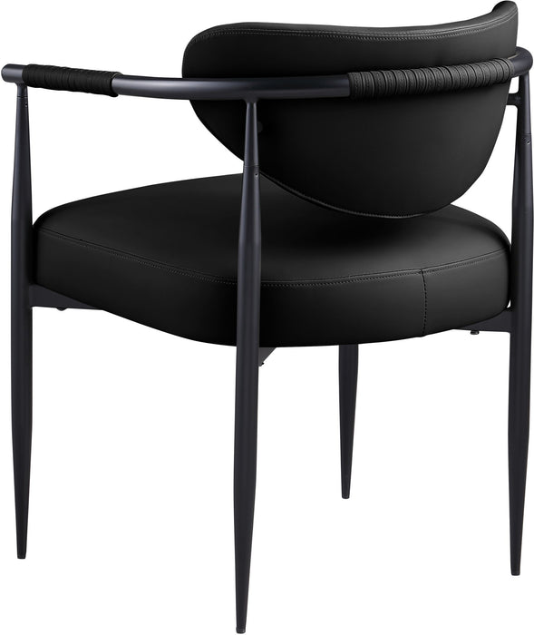 Virella - faux Leather Upholstered Dining Chair (Set of 2) - Black Base