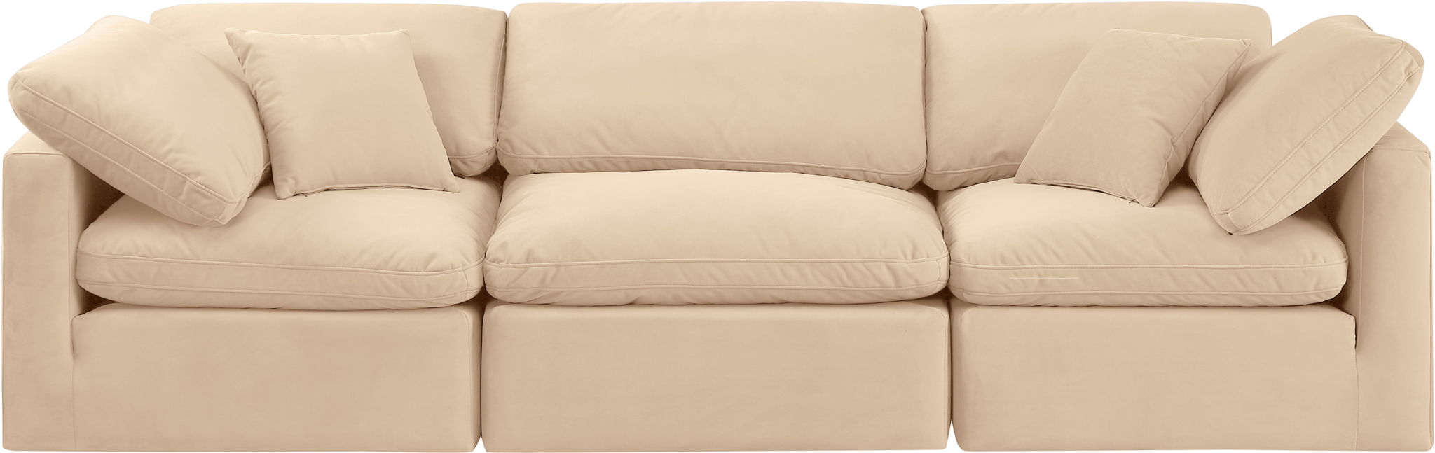 Indulge - Velvet 3 Seat Modular Sofa
