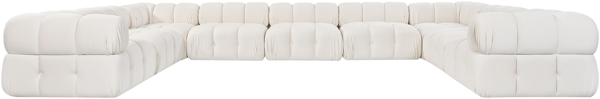 Orin - Velvet Performance Fabric Upholstered 9 Piece Sectional