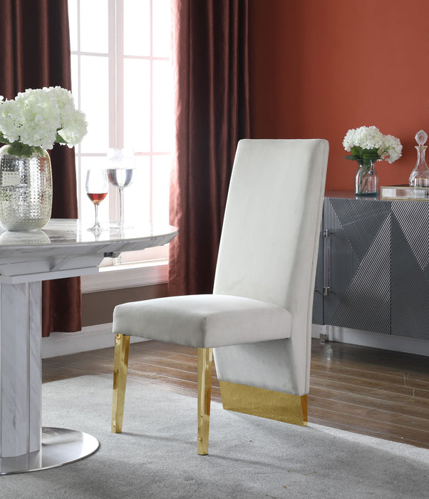 Porsha - Dining Chair with Gold Legs (Set of 2)