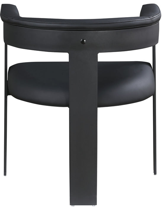 Romeo - Faux Leather Dining Chair With Black Base (Set of 2)
