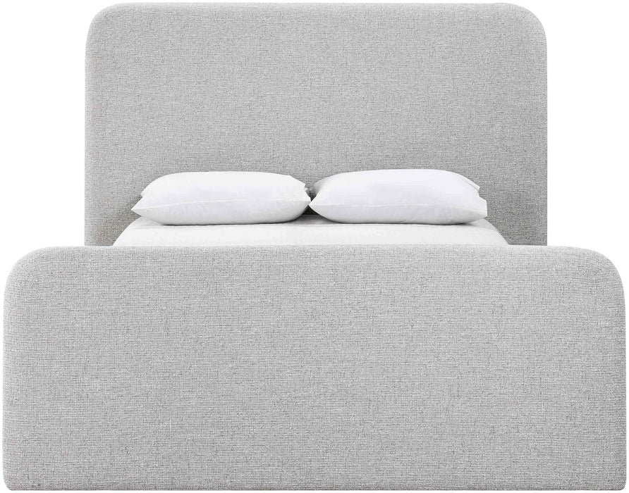 Fira - Linen Textured Fabric Upholstered Bed