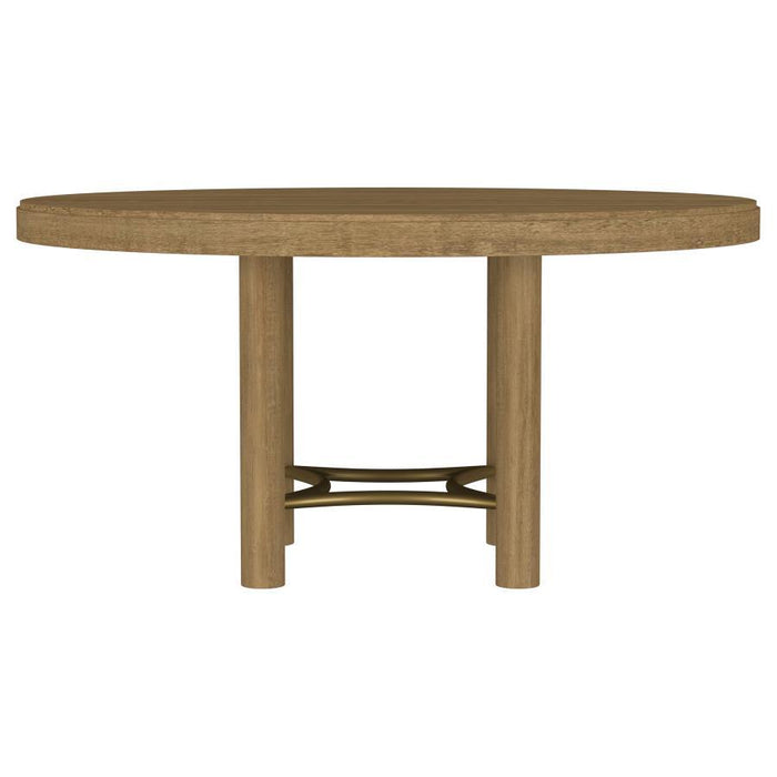 Arini - 60" Round Wood Dining Room Table - Sand Wash