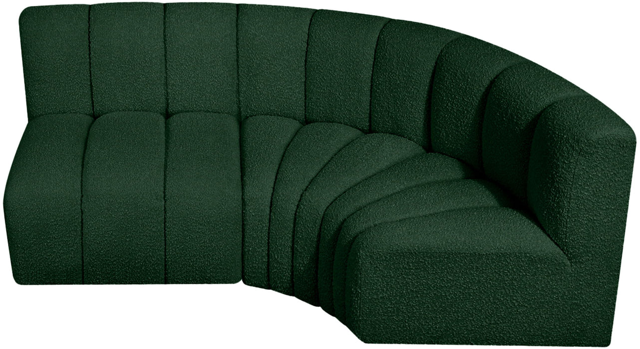 Arc - Boucle Fabric 3 Piece Sofa
